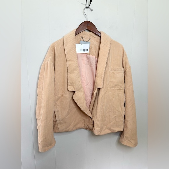 Rachel Comey corduroy cotton lined relaxed fit boxy blazer tan size XL - Picture 1 of 5